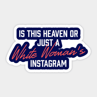 White Woman's Instagram Sticker